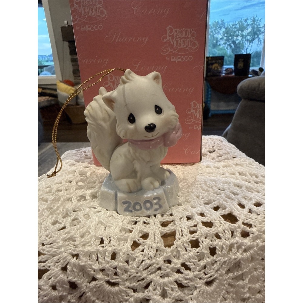 Precious Moments Bright Eyed & Bushy Tailed Animal Hanging Ornament 2003 #112876